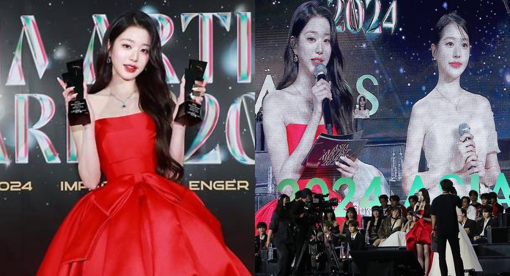 Image for IVE’s Jang Wonyoung and Actress Sister Jang Da Ah Share Emotional Moment at AAA 2024: "I’ll Always Cheer for You"