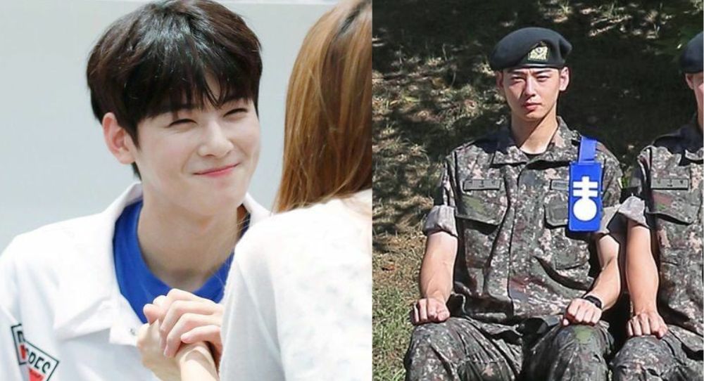 Cha Eun Woo ends up in charge of dishwashing at military camp and soldiers reportedly lined up just to see his handsome face