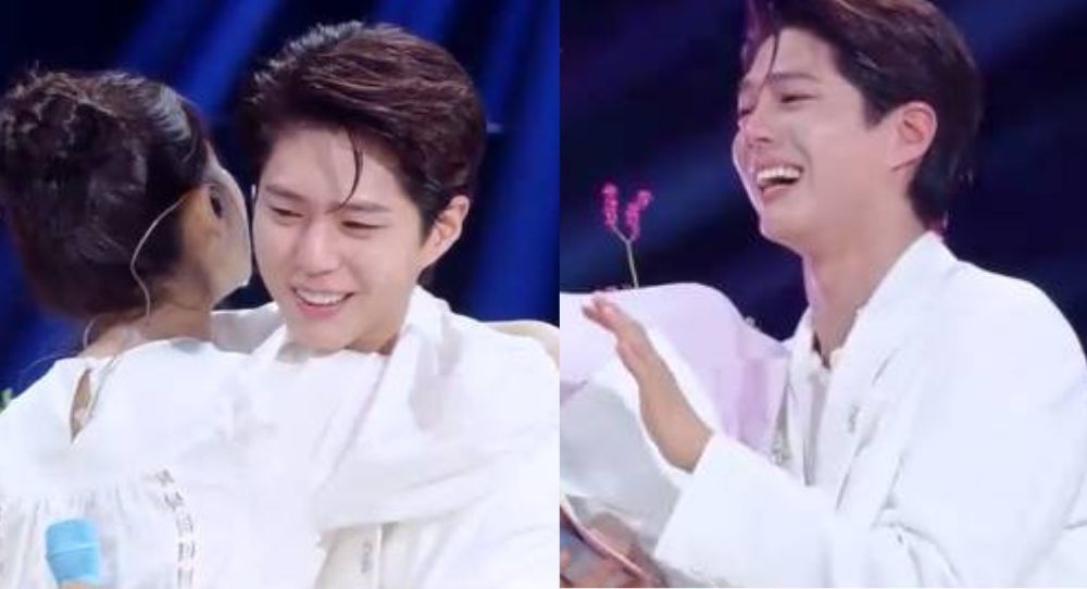 Park Bo Gum breaks down in tears as IU shows up out of nowhere with flowers and a song