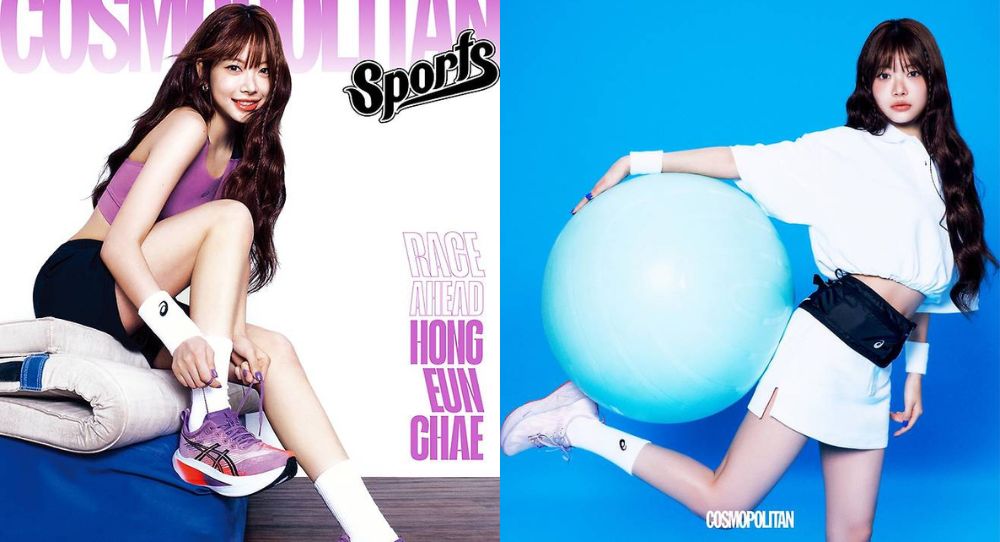 LE SSERAFIM’s Hong Eunchae shows off fresh beauty and powerful charms in first ever Cosmo Sports cover