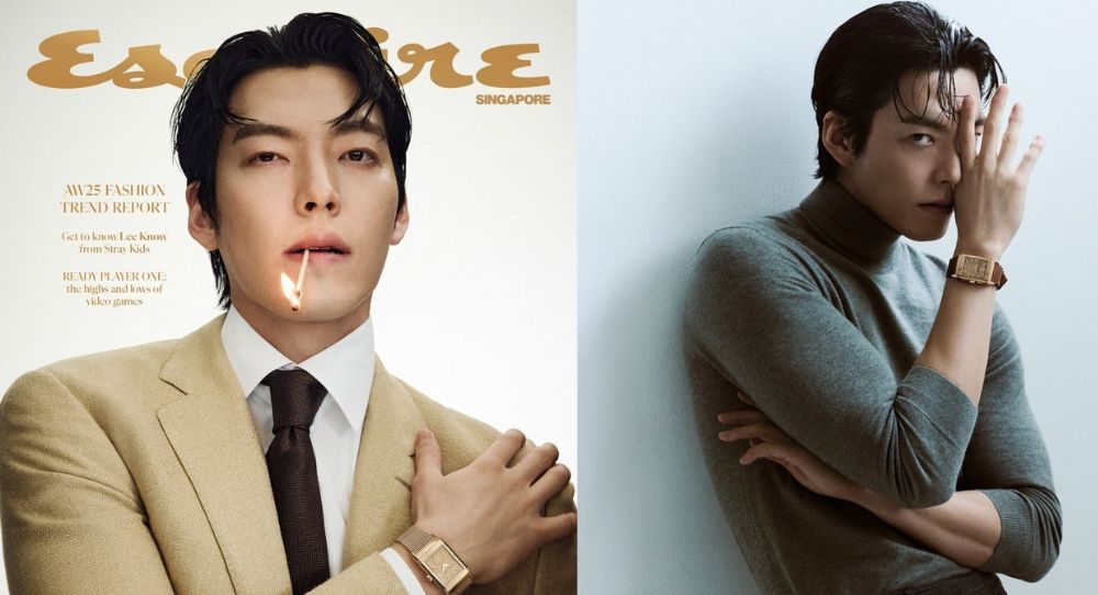 Image for Kim Woo Bin bites a matchstick and proves his aura is on another level with legendary Esquire Singapore pictorial