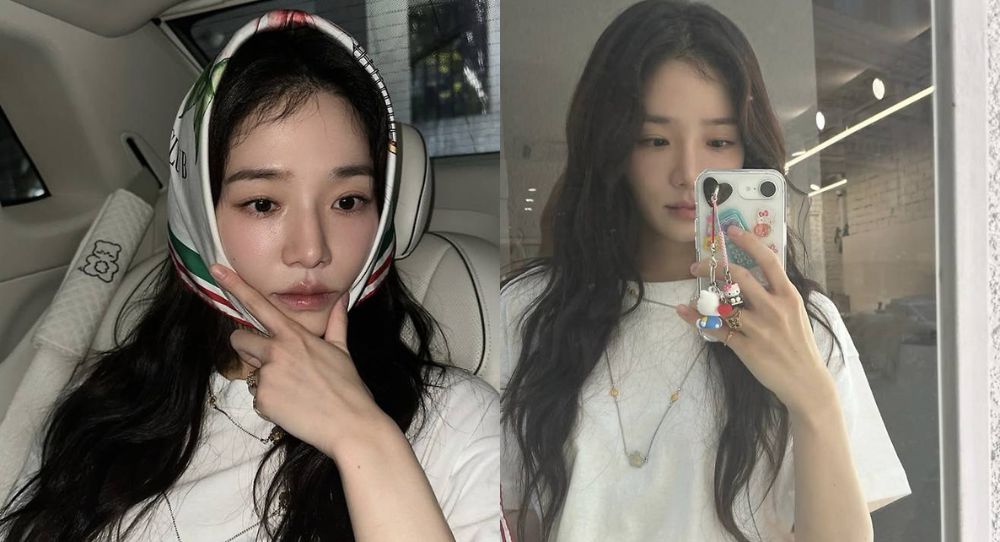 Park Gyu Young amazes fans with gd style scarf selfies and even unflattering angle shots cannot hide her beauty