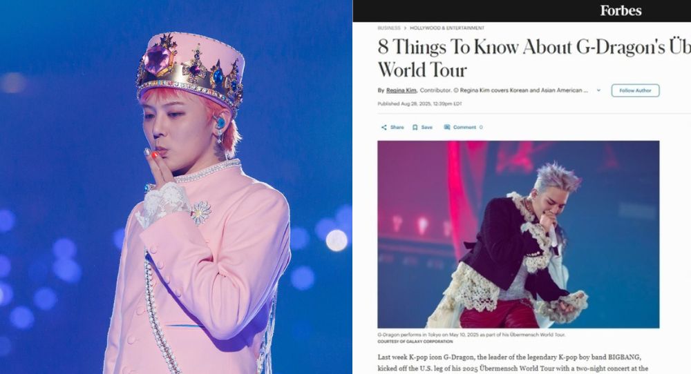 Forbes calls G-Dragon the "King of K-pop" as he returns after 8 years with world tour proving his global power