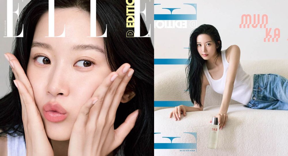 Moon Ga Young stuns with glowing skin and nearly bare face in Elle cover while opening up about her essay book