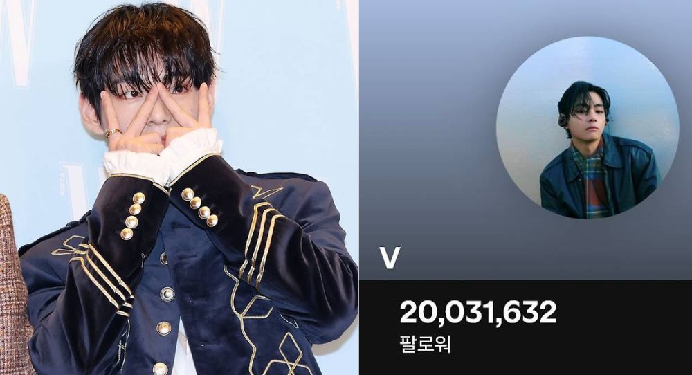 Image for BTS’s V breaks a huge Spotify record as the first K-pop solo artist to surpass 20 million followers