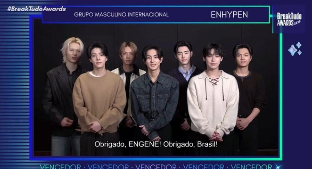 ENHYPEN shows massive global power as they win International Male Group at Brazil’s ‘BreakTudo Awards 2025’