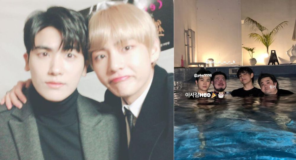 BTS V melts fans as he celebrates Park Hyung Sik’s birthday with unexpected pool photos that show their strong friendship