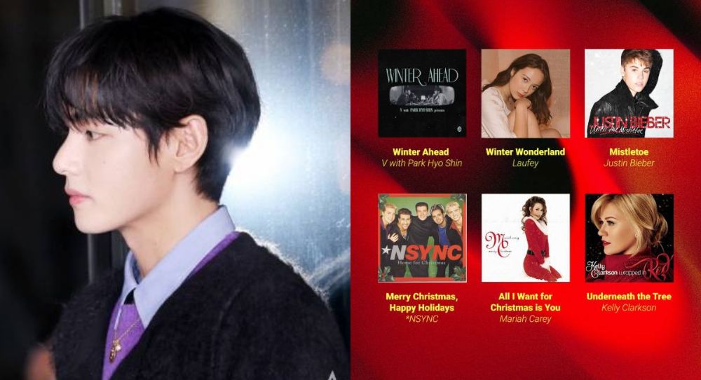 BTS V’s “Winter Ahead” climbs charts and lands in YouTube Music’s Holiday Hall of Fame vote alongside Mariah Carey